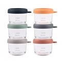 BEABA STIKLINIŲ INDELIŲ RINKINYS (6 TK 150 ML KAUPA), SUNRISE BEABA STIKLINIŲ INDELIŲ RINKINYS (6 TK 150 ML KAUPA), SUNRISE