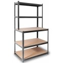 Humberg HR-855 Black Metal Workbench Shelf 180 x 100 x 60 cm Humberg HR-855 Black Metal Workbench Shelf 180 x 100 x 60 cm