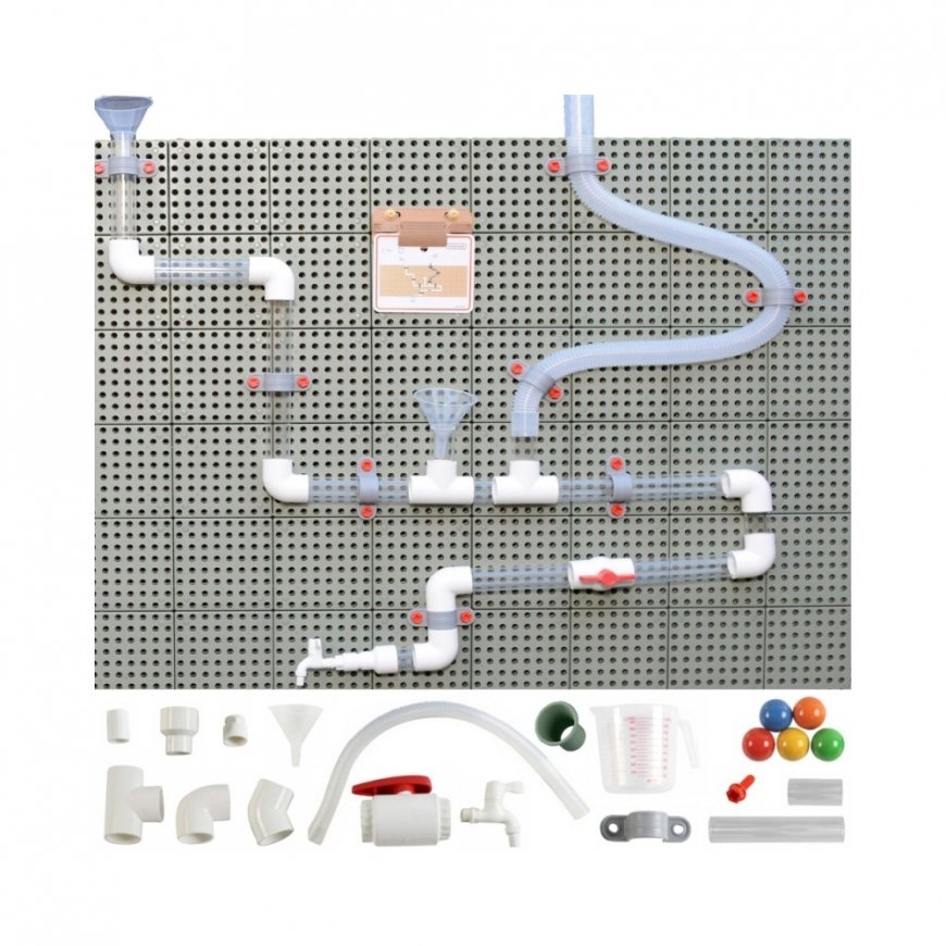 MASTERKIDZ System Rur Do Tablicy STEM 84 Elements Water Ball Track – 2