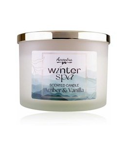 Accentra Scented Candle WINTER SPA with Golden Lid, 330 g