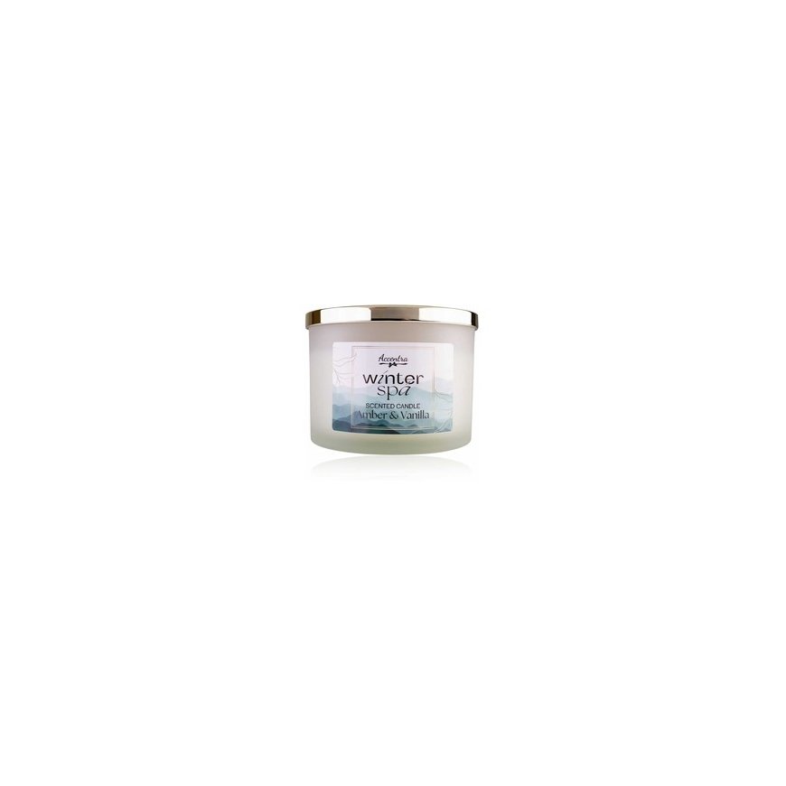 Accentra Scented Candle WINTER SPA with Golden Lid, 330 g