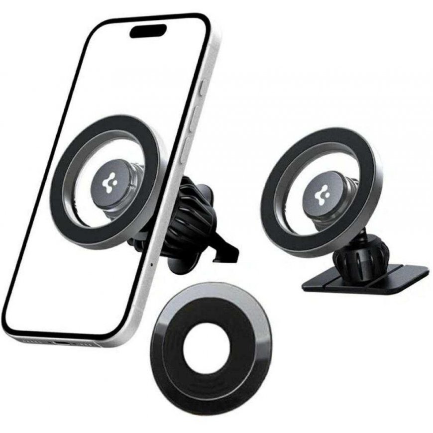Spigen MFT13 2in1 MagSafe Automotive Phone Holder Silver