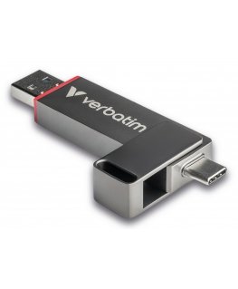Verbatim Dual QuickStick USB флеш накопитель 1 TB USB Type-A / USB Type-C 3.2 Gen 1 (3.1 Gen 1) Серый