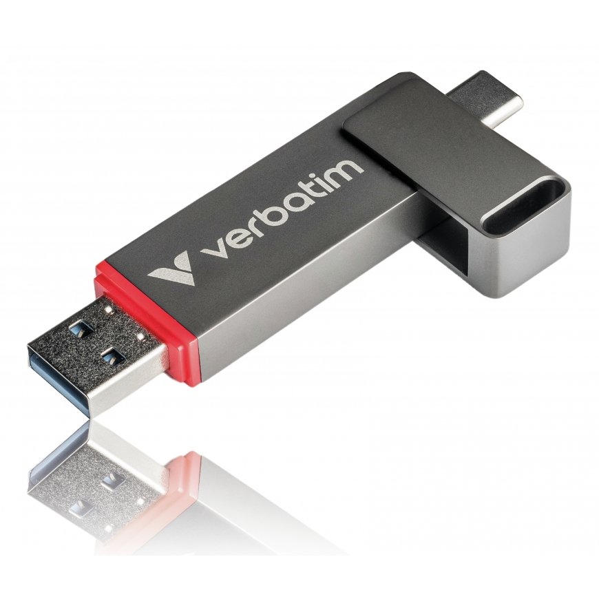 Verbatim Dual QuickStick USB flash drive 1 TB USB Type-A / USB Type-C 3.2 Gen 1 (3.1 Gen 1) Grey – 3