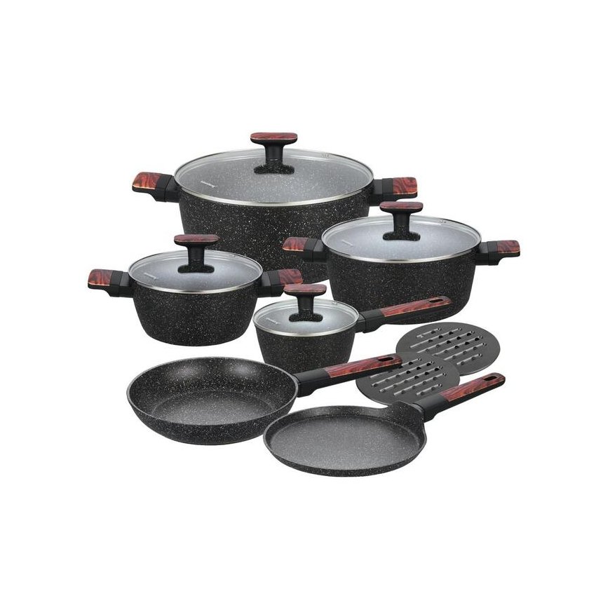 Klausberg 12-Piece Cookware Set with Non-Stick Coating, KB-7831