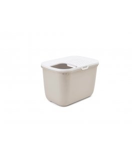 Savic Hop in Cat Top entry litter box Beige, White