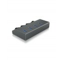 ICY BOX IB-HUB1405 USB 3.2 Gen 1 (3.1 Gen 1) Type-B 5000 Mbit/s Anthracite