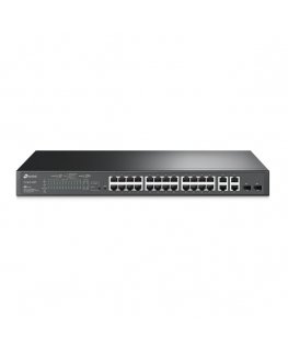 TP-Link JetStream TL-SL2428P verkkokytkin Hallittu L2 Fast Ethernet (10/100) Power over Ethernet -tuki 1U musta