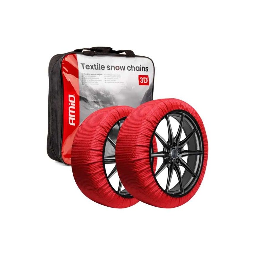Textile snow chains 3D 2 pcs. size l en16662-1 önorm v5121 amio-04509 – 2