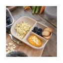 BEABA SILICONE NON-STICK 3 COMPARTMENT PLATE, CLAY