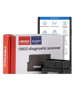 Skaneris, diagnostikas interfeisa tests, amio obd2 bt pic25k80 dc24k amio-04731