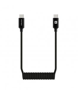 AutoSpring keerdniitjuhe USB C to USB C ühendus 1.2M Must