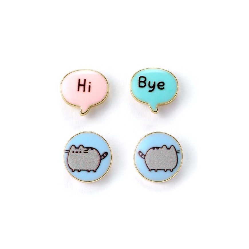 Artgeist Double "Pusheen" Earrings - a charming accent to your style and joy.