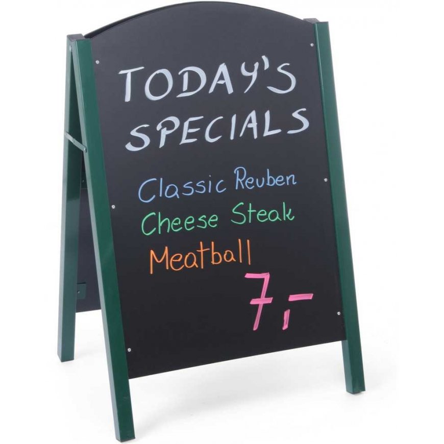 Standalone MENU advertising information board for restaurants 700x1100mm - Hendi 664100