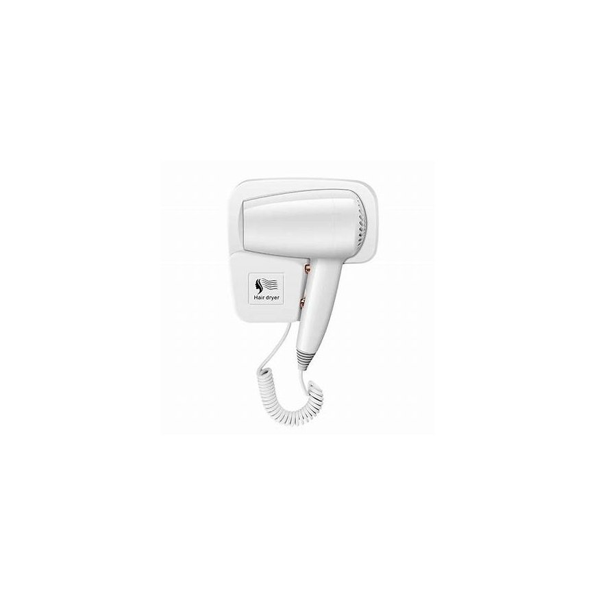 Wall-mounted hotel pool hair dryer, white, 1200W Physa SICCO