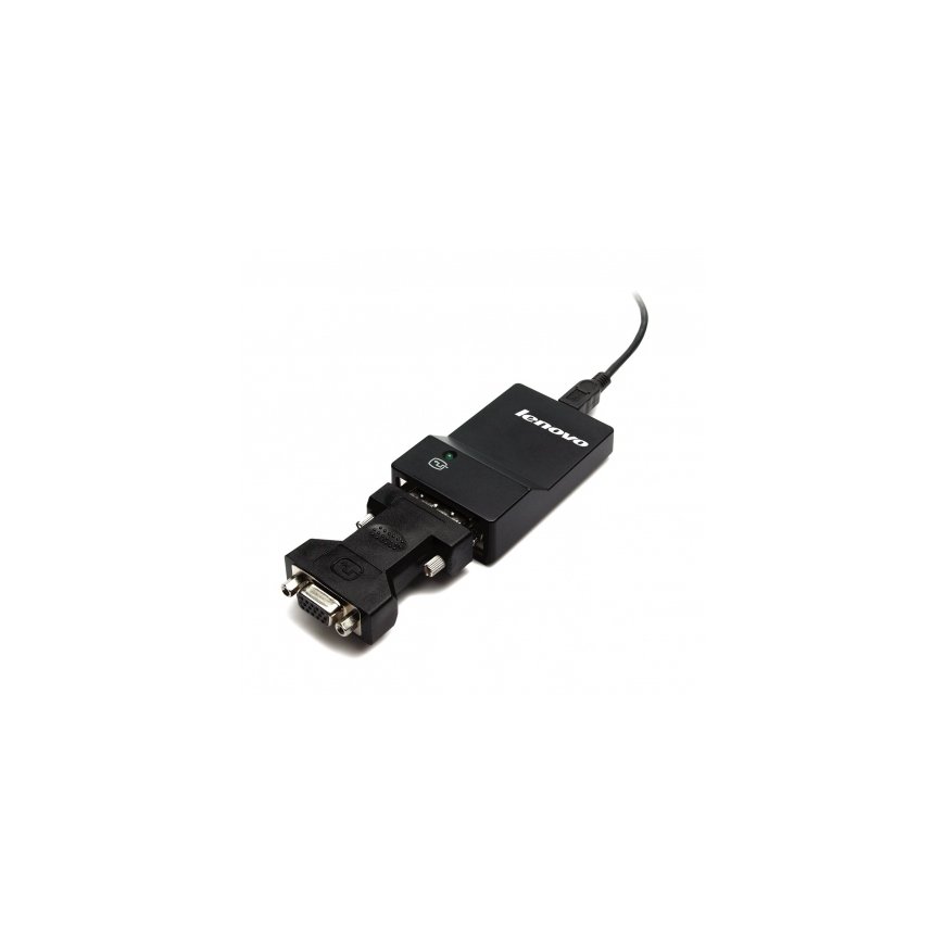 Lenovo USB 3.0 - DVI/VGA USB ekrano adapteris 2048 x 1152 pikseliai Juoda – 3