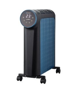 Blaupunkt HOR811 electric space heater Indoor Black, Blue 2500 W Oil electric space heater