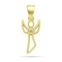 Brilio Silver Gold-Plated Pendant Angel PT122Y Brilio Silver Gold-Plated Pendant Angel PT122Y