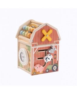 Tooky Toys TOOKY TOY Wooden Activity Barn Sorting Abacus Montessori