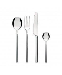 Alessi Clivo galda piederumu komplekts, 24 daļas, sudraba krāsā