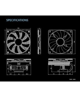 Näytönohjain K COOLER Scythe Shuriken 3 CPU-jäähdytin 92 mm PWM Intel AMD