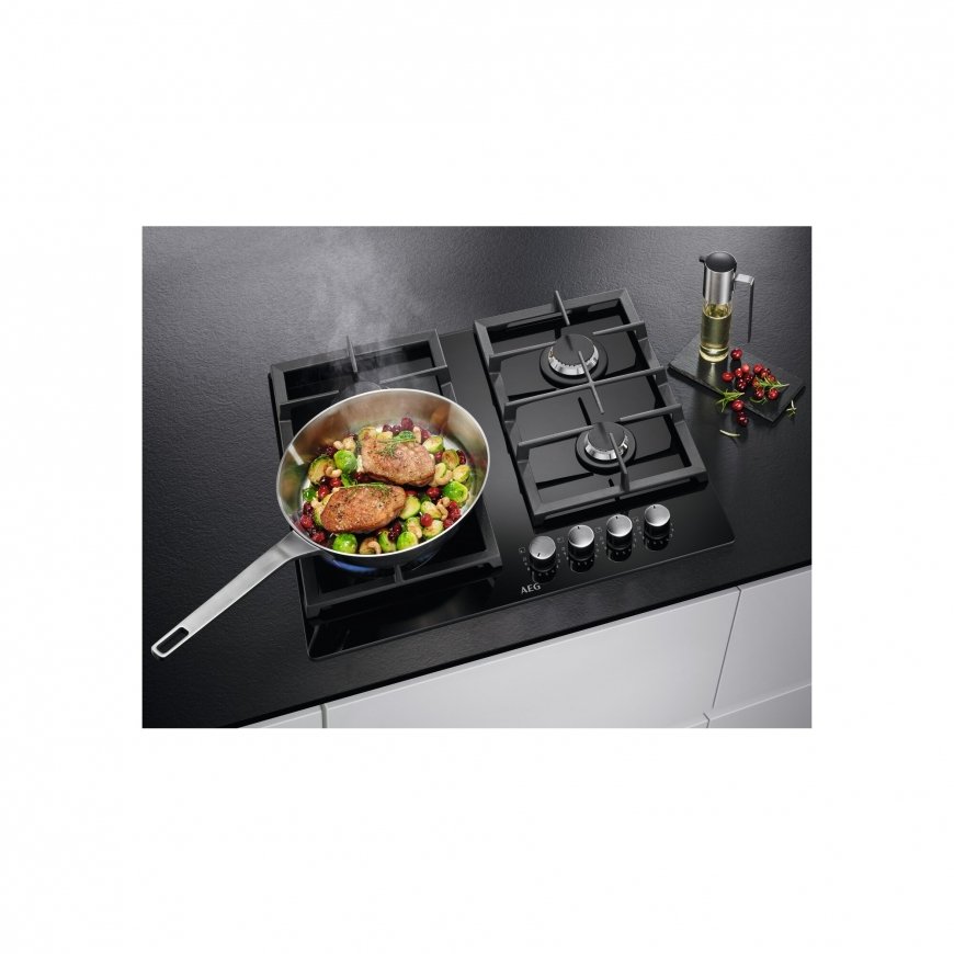 AEG HKB64420NB Melns Iebūvēts 56 cm