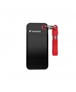 Verbatim Pocket SSD 2 TB USB Type-C 3.2 Gen 2 (3.1 Gen 2) musta, Punainen