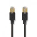 Power Plant Llc Tinklo Kabelis - Cat5E UTP Patching Laidas 15m Su Auksu Padengtomis Jungtimis, Juodas
