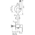 Bidet mixer with hidden set BCD66P Bidet mixer with hidden set BCD66P