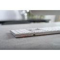 CHERRY KW 9100 SLIM FOR MAC keyboard Universal USB + Bluetooth QWERTZ German Silver