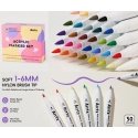 Akriliniai markeriai - flomasteriai ARRTX 30D, 30 spalvų Akriliniai markeriai - flomasteriai ARRTX 30D, 30 spalvų
