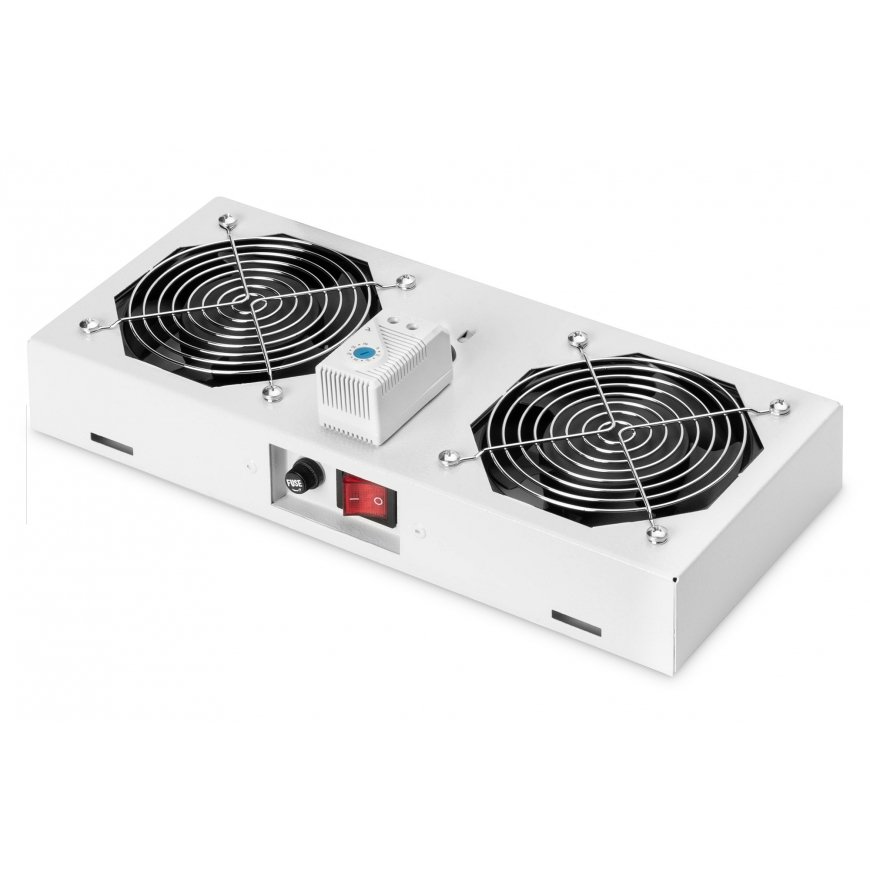 Digitus DN-19 FAN-2-WM-T plauktu, statņu aksesuārs