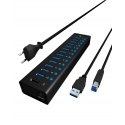 ICY BOX IB-AC6113 USB 3.2 Gen 1 (3.1 Gen 1) Type-B 5000 Mbit/ai Juoda ICY BOX IB-AC6113 USB 3.2 Gen 1 (3.1 Gen 1) Type-B 5000 Mbit/ai Juoda