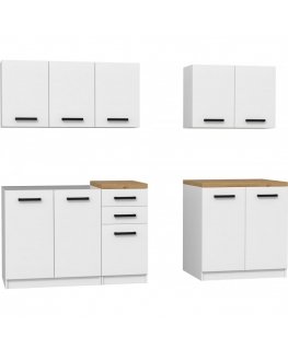 Topeshop KUCHNIA SET 200 BIEL набор мебели для кухни/столовой