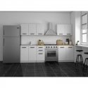 Topeshop KUCHNIA SET 200 BIEL virtuvės ir valgomojo baldų komplektas Topeshop KUCHNIA SET 200 BIEL virtuvės ir valgomojo baldų komplektas