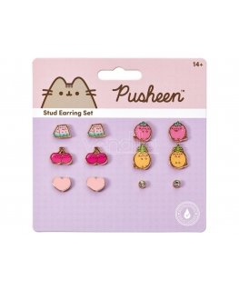 Набор Pusheen из 6 пар серёжек от The Carat Shop