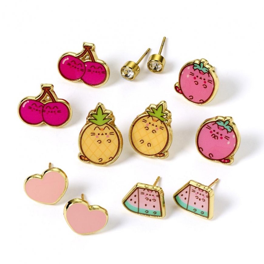 Carat Shop Pusheen - 6 paria korviksia – 2