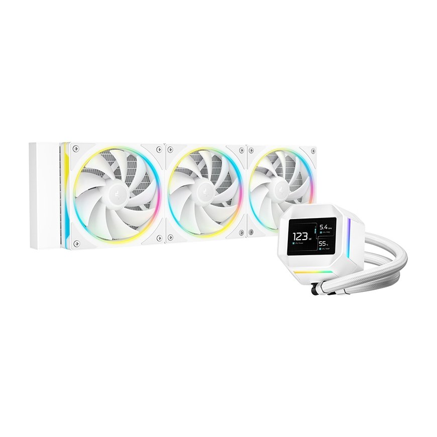 DeepCool LM360 WH Protsessor Vedeljahutuskomplekt 12 cm Valge 1 tk
