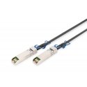 Digitus DN-81243 InfiniBand- ja kuituoptiikkakaapeli 3 m SFP28 DAC musta, Hopea