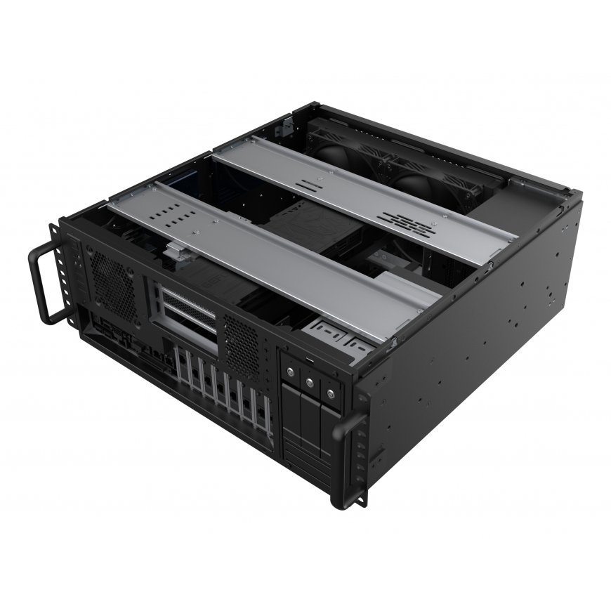 Silverstone RM47-502-I arvutikorpus Püstik Must