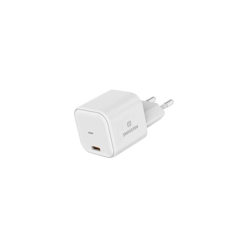 Maxlife MXTC-09-45AC GaN PD QC charger 1x USB-C 1x USB 45W white – 2