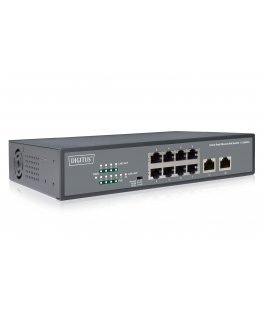 Digitus DN-95323-1 tinklo komutatorius Ne-valdomas Fast Ethernet (10/100) Maitinimas per Eternetą (PoE) Pilka
