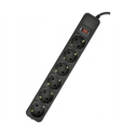 Power Strip - 1.8m, 5 Outlets, Protection System, Switch Power Strip - 1.8m, 5 Outlets, Protection System, Switch