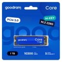 Goodram SSDR-GRC01-1K0-80 SSD diskdzinis 1 TB M.2 PCI Express 5.0 NVMe 3D NAND Goodram SSDR-GRC01-1K0-80 SSD diskdzinis 1 TB M.2 PCI Express 5.0 NVMe 3D NAND