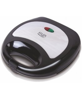 Adler AD 3015 sandwich maker 750 W Black, Silver