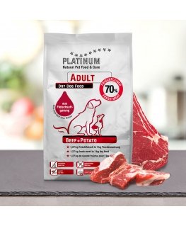 Platinum Adult Beef + Potato 5 kg Взрослый Говядина, Картофель