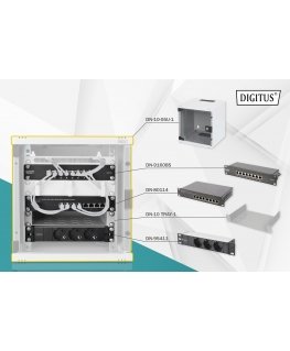 Digitus DN-10-SET-1 lentyna Sieninis stovas Pilka