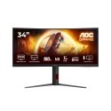 AOC G4 CU34G4 монитор для ПК 86,4 cm (34") 3440 x 1440 пикселей Wide Quad HD LED Черный, Красный AOC G4 CU34G4 монитор для ПК 86,4 cm (34") 3440 x 1440 пикселей Wide Quad HD LED Черный, Красный