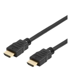 Deltaco HDMI-1010D-DO HDMI kabelis 1 m 2 x HDMI Type A (Standard) Melns