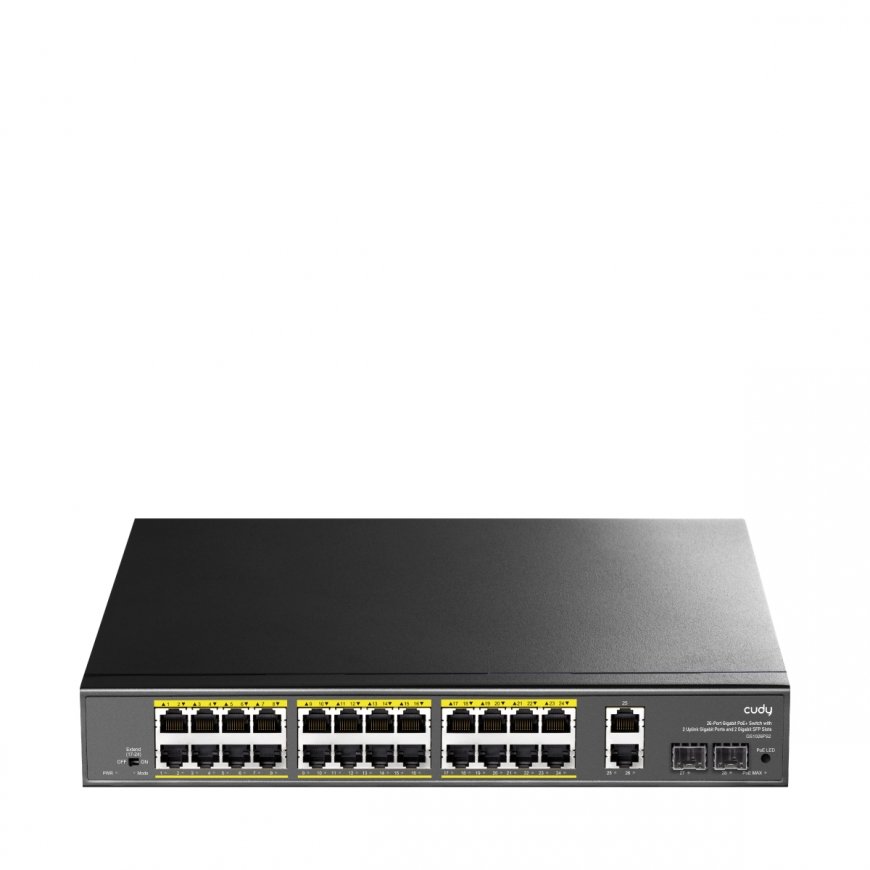 Cudy GS1026PS2 võrgulüliti Mittejuhitav Gigabit Ethernet (10/100/1000) Power over Ethernet tugi Must